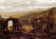 Thomas Cole Ruins of Taormina oil on canvas